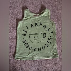 Bobo Choses 18/24 Light Green Breakfast Tank Top